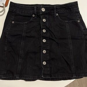 American Eagle black jeans skirt